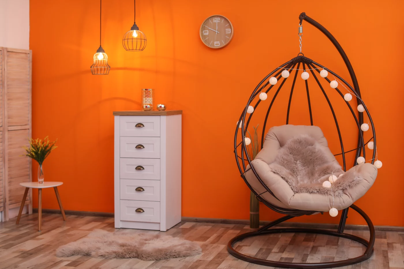 Cosy reading corner