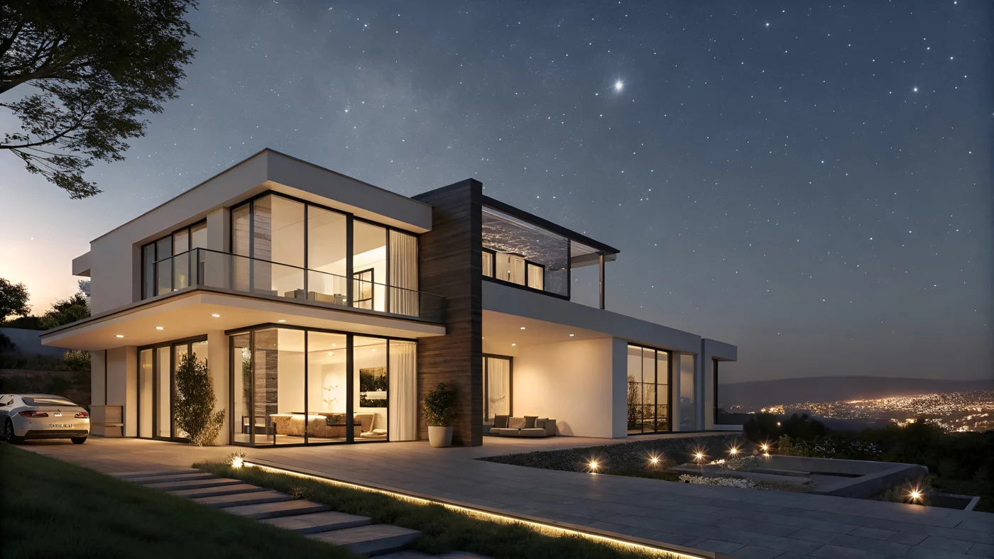 Architectural lighting facade