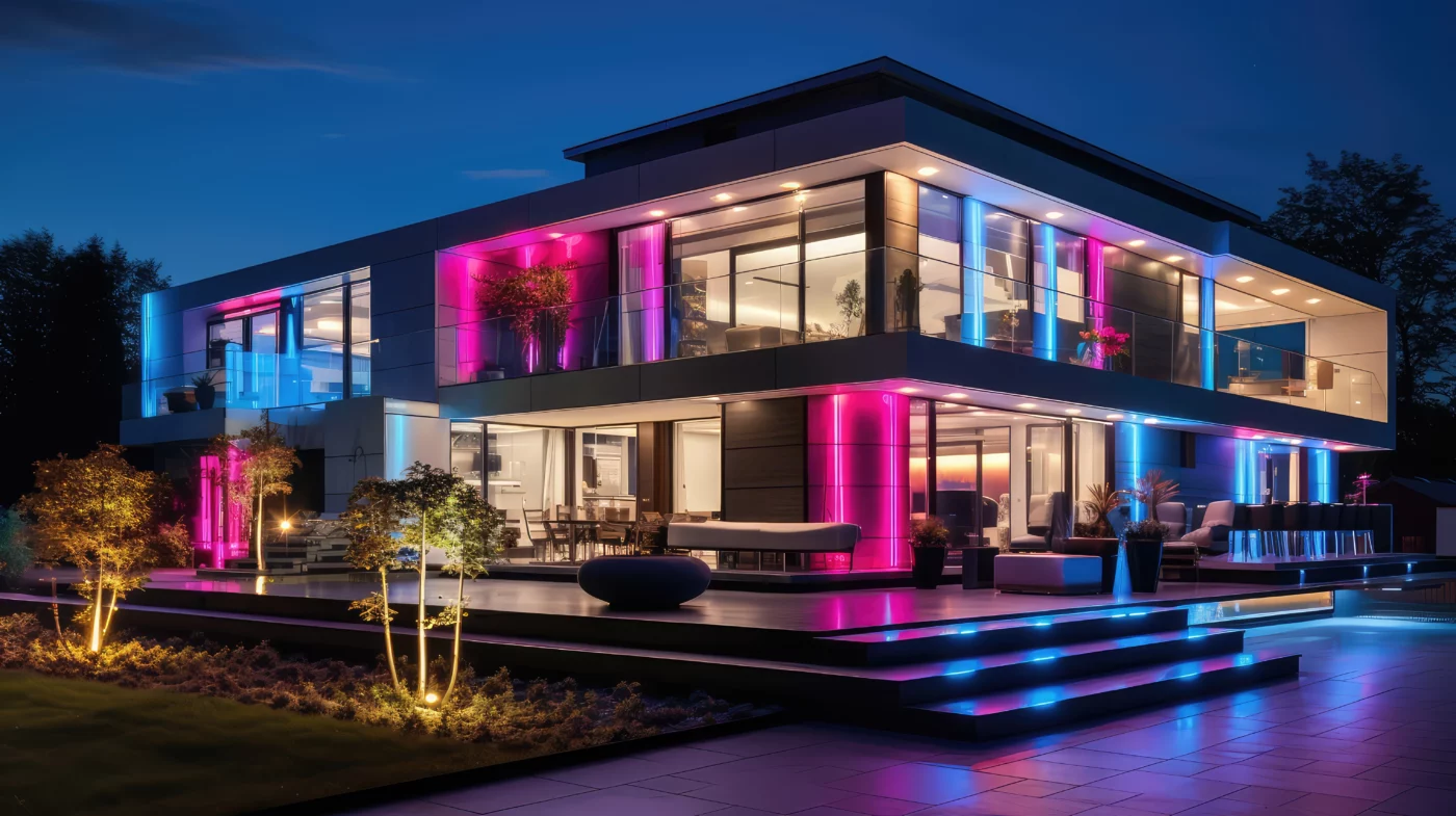 Vibrant Blue & Pink Home