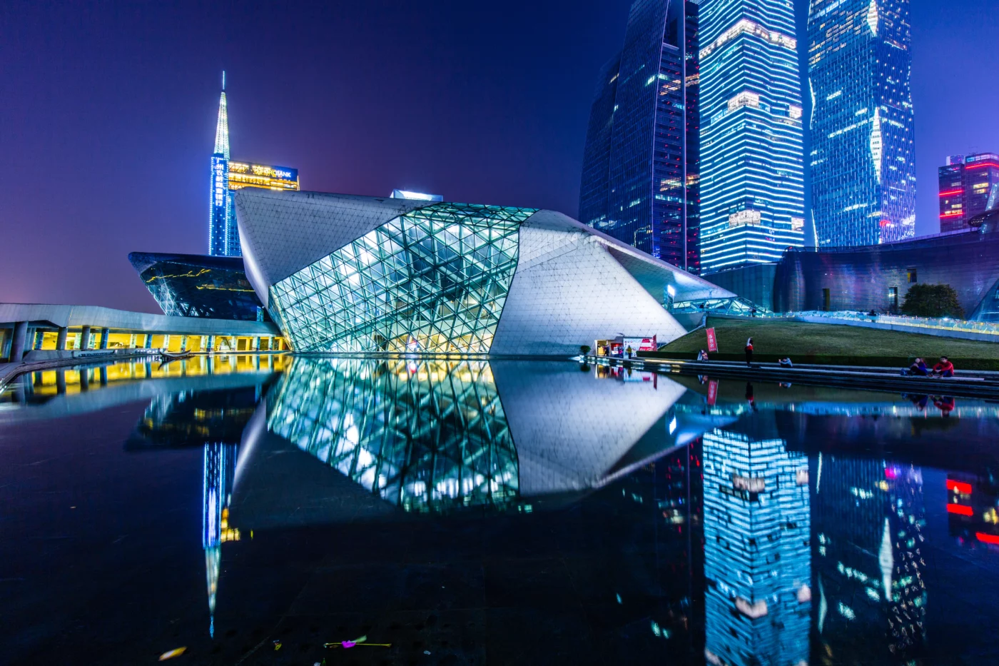 Guangzhou Opera House at night