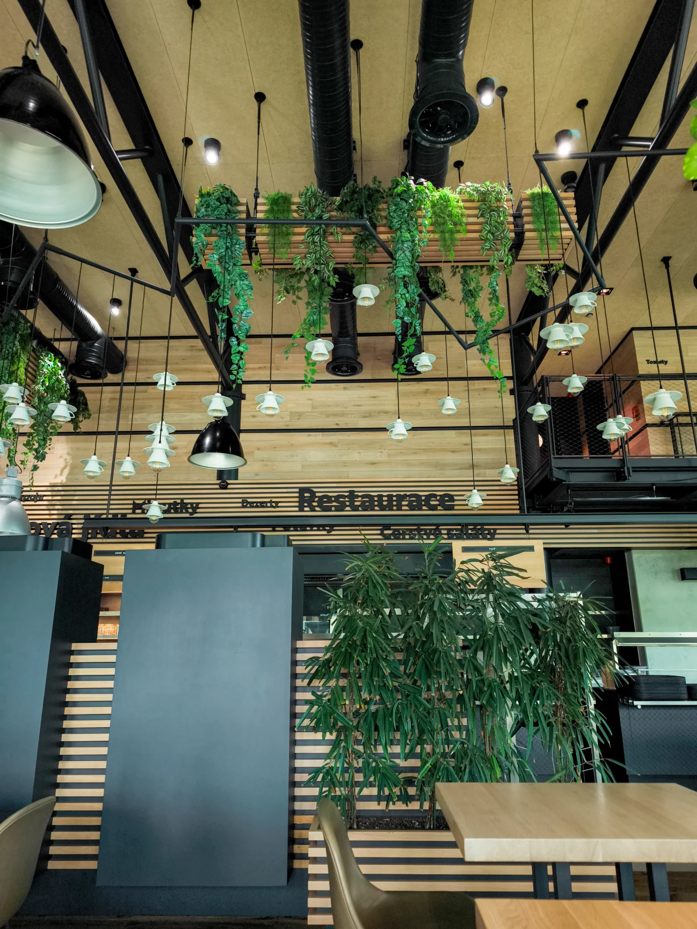 Biophilic Restaurant Lighting