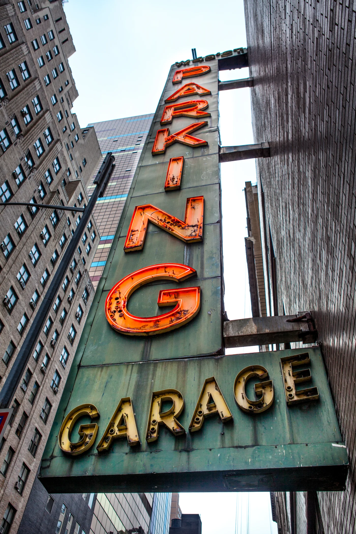 Vintage Neon Parking Sign, New York