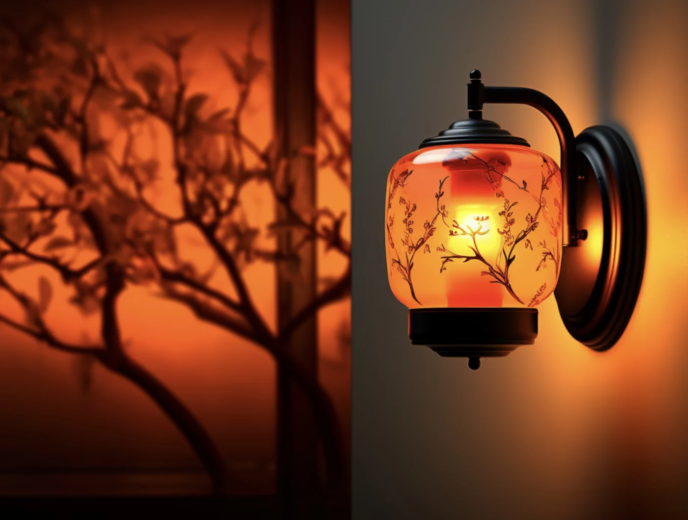 Ornate wall light