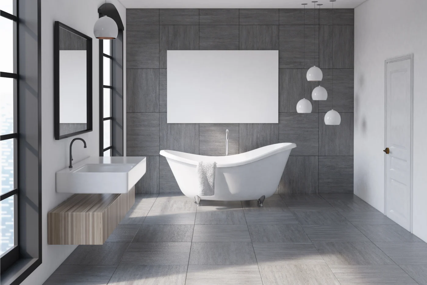 Minimal Bathroom Lighting