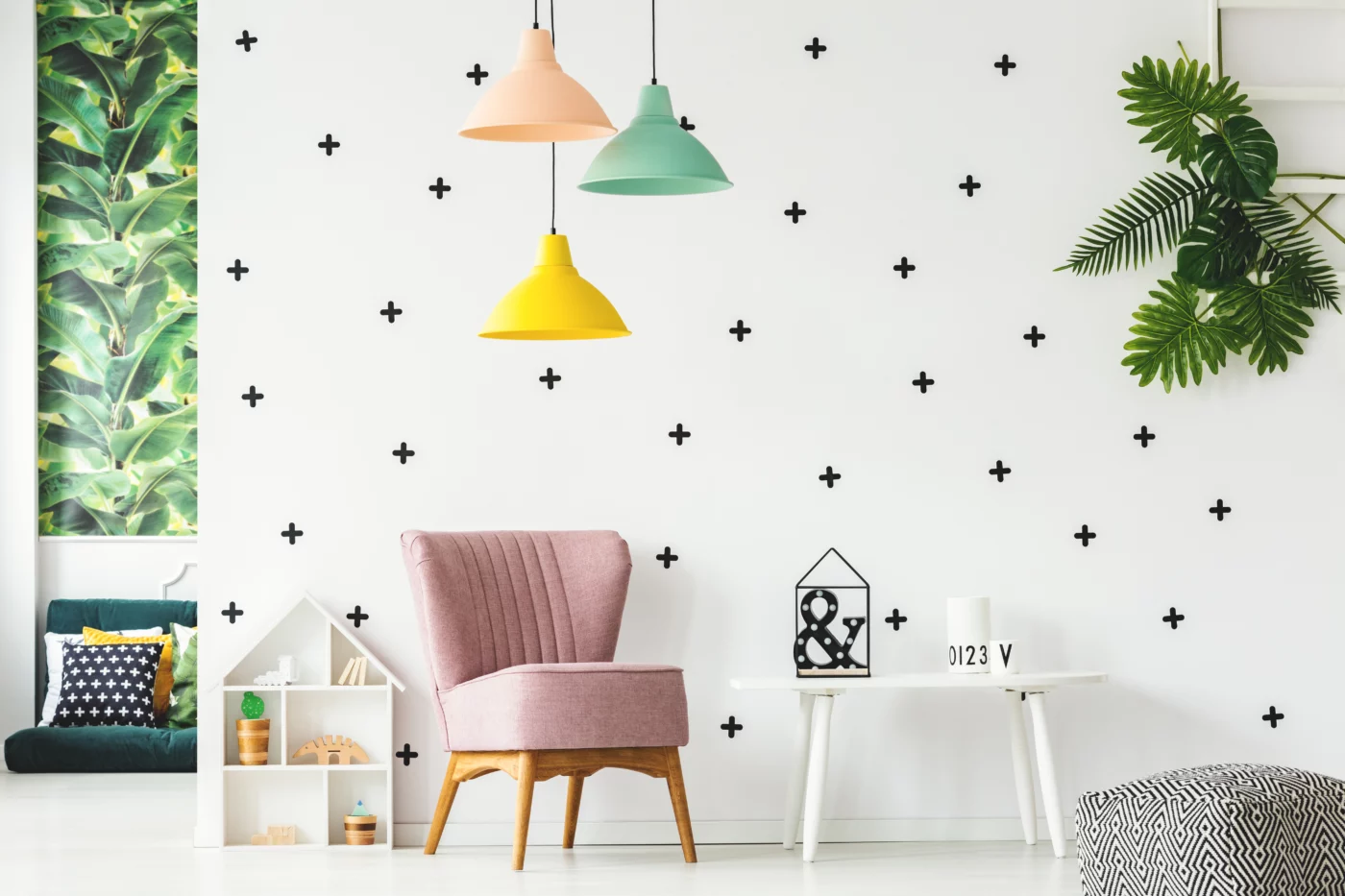 Scandinavian pastel pendants