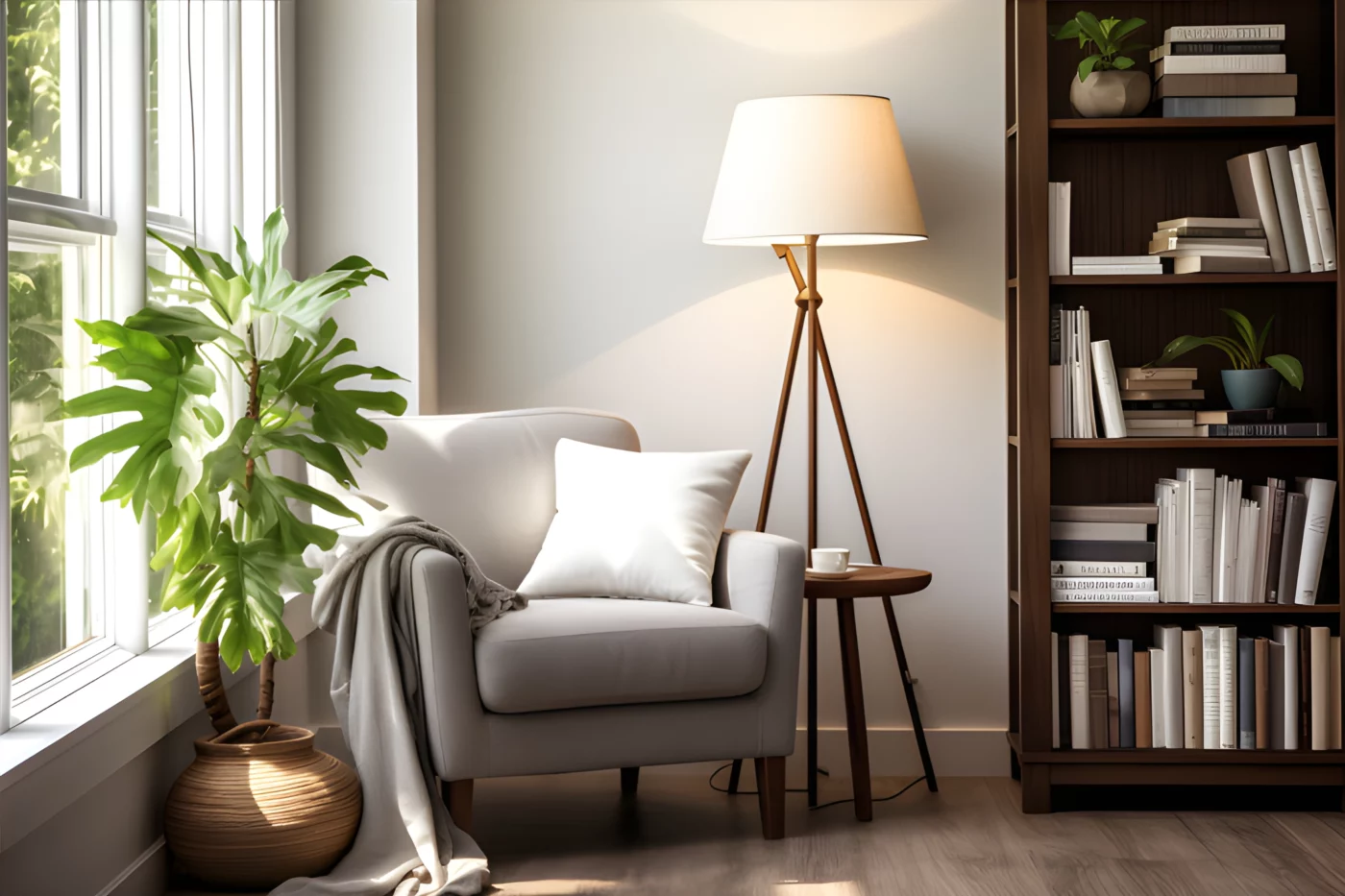 Cosy reading nook